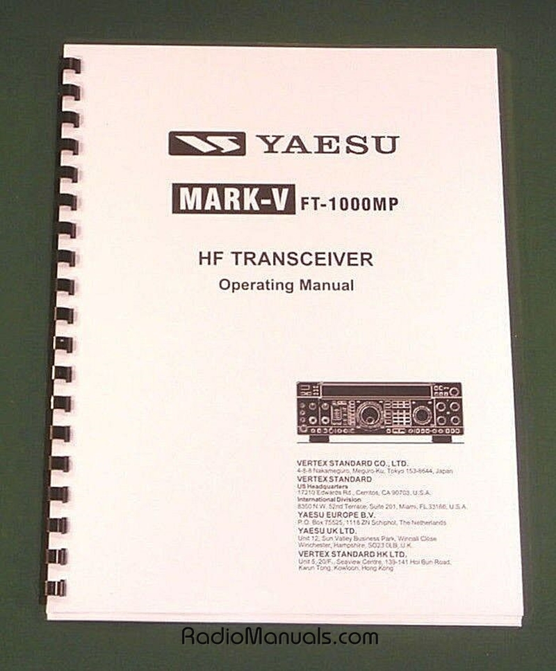 Yaesu FT-1000MP Mark V Instruction Manual - Click Image to Close